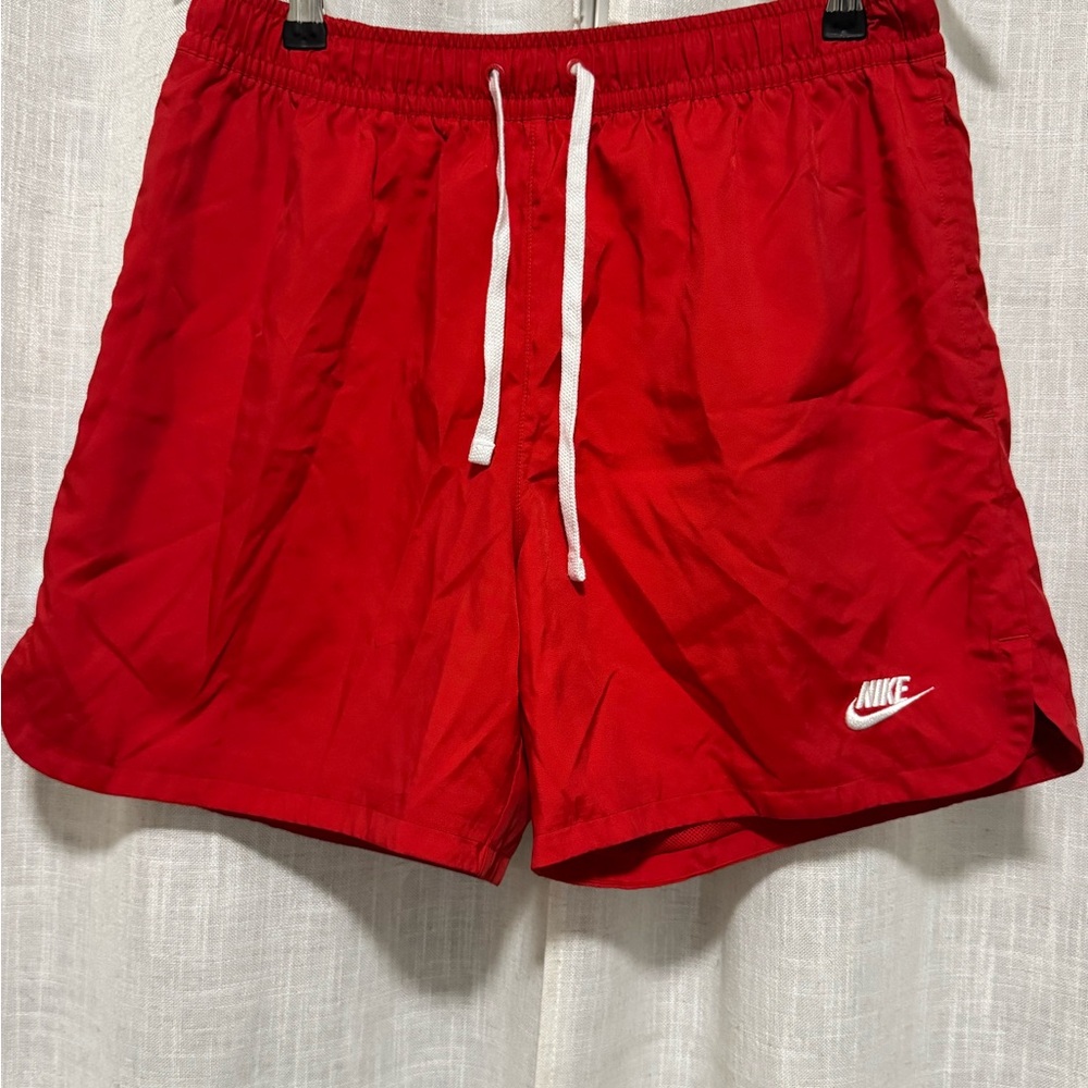 Nike Men's Vibrant Red Athletic Shorts